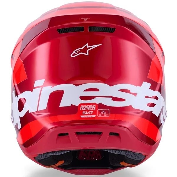 Casca cross-enduro ALPINESTARS SUPERTECH S-M7 CORE ECE06 S Alb/Albastru/Rosu, 22