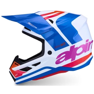 Casca cross-enduro ALPINESTARS SUPERTECH S-M7 CORE ECE06 S Alb/Albastru/Rosu, 33