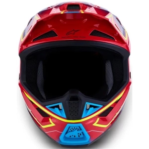 Casca cross-enduro ALPINESTARS SUPERTECH S-M7 CAST ECE06 S Rosu/Galben fluo/Albastru, 13