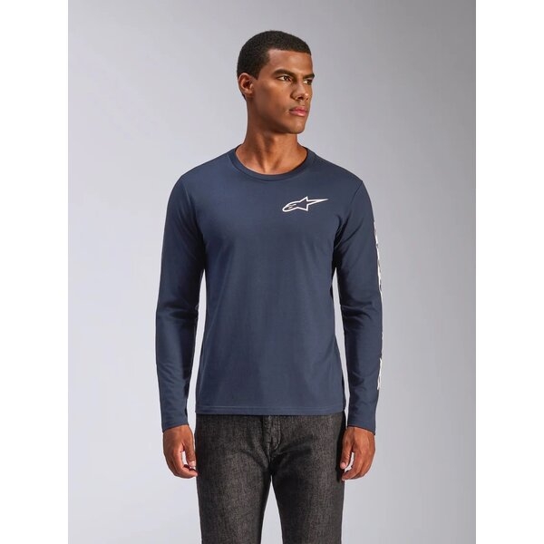 Tricou ALPINESTARS TRACKSIDE LS CSF S Negru/Alb, 2