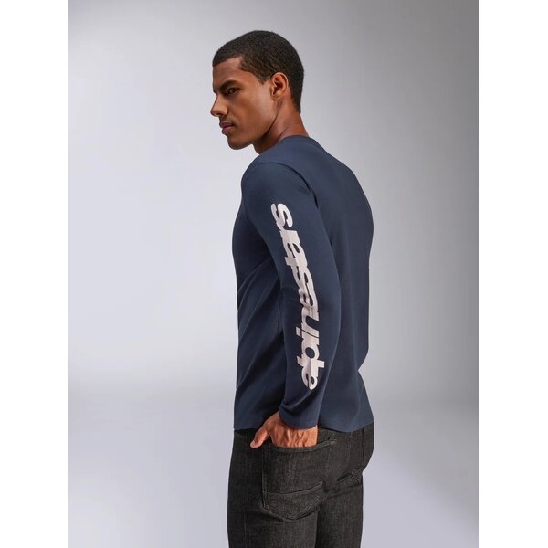 Tricou ALPINESTARS TRACKSIDE LS CSF S Negru/Alb, 3