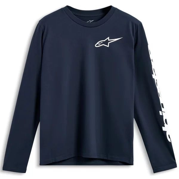 Tricou ALPINESTARS TRACKSIDE LS CSF S Negru/Alb, 7