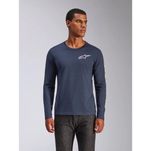 Tricou ALPINESTARS TRACKSIDE LS CSF S Negru/Alb