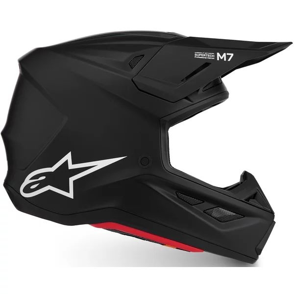 Casca cross-enduro ALPINESTARS SUPERTECH S-M7 SOLID ECE06 XS Negru mat, 30