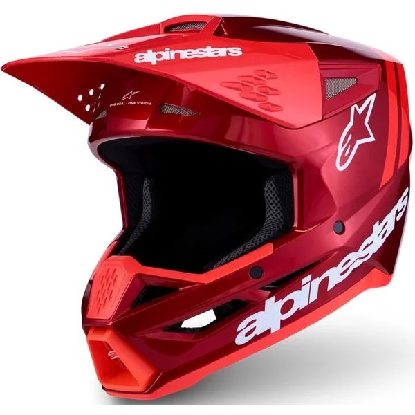 Casca cross-enduro ALPINESTARS S-M3 RADIUM ECE06 XS Rosu/Alb, 18