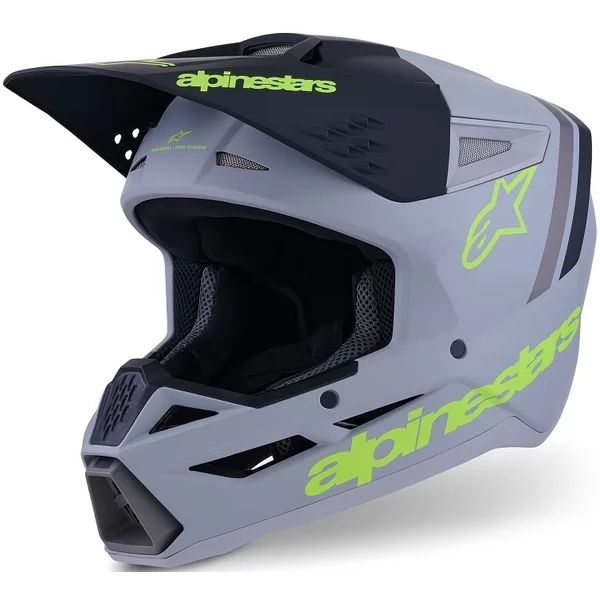 Casca cross-enduro ALPINESTARS S-M3 RADIUM ECE06 S Rosu/Alb, 13