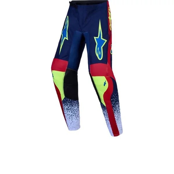 Pantaloni cross-enduro de copii ALPINESTARS FLUID DRAG 2027 26 Alb/Mov/Auriu, 3