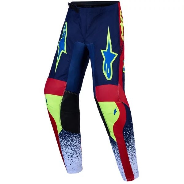 Pantaloni cross-enduro de copii ALPINESTARS FLUID DRAG 2027 26 Alb/Mov/Auriu, 7
