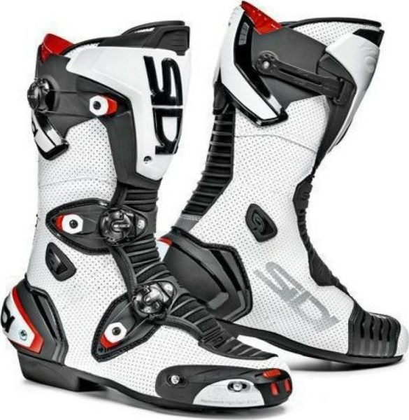 Cizme Moto Mag-1 Air White-Black, 2