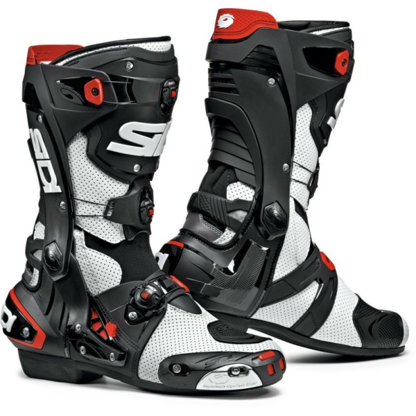 Cizme Moto Rex Air White-Black, 3