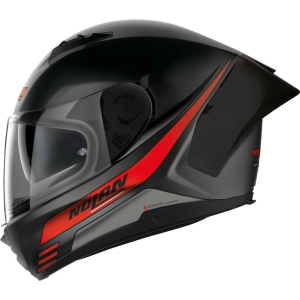 Casca Moto Full-Face N60-6 Sport Outset Flat Black Red 24, 5