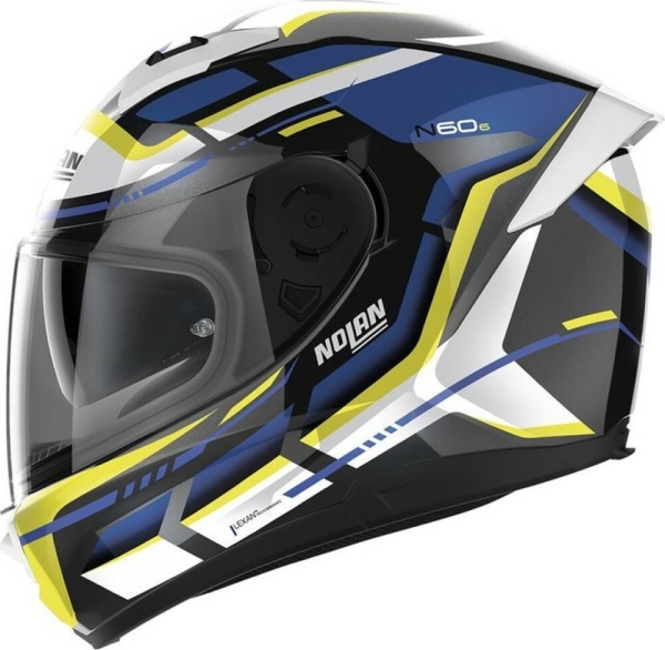 Casca Moto Full-Face N60-6 Special Metal Black White/Yellow/Blue 24, 3