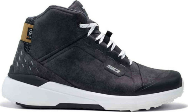 Cizme Moto Nucleus Suede WP Black White, 4