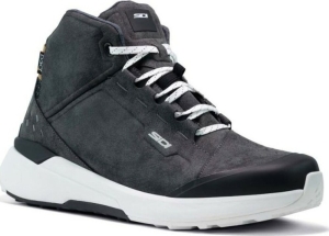 Cizme Moto Nucleus Suede WP Black White, 5