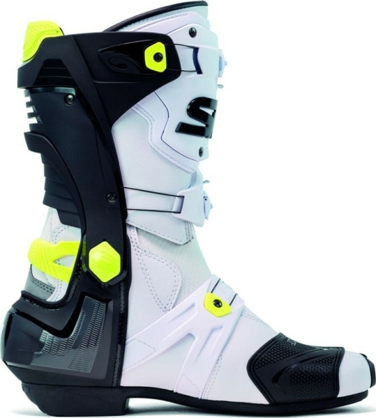 Cizme Moto Racing Rex White Black Yellow 2025, 9