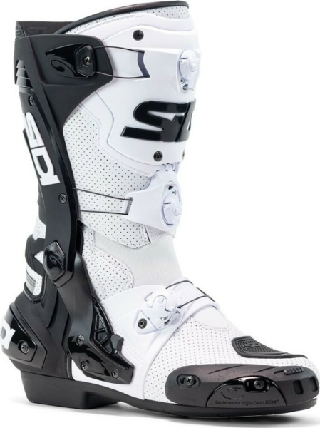 Cizme Moto Racing Rex Air White Black 2025, 2