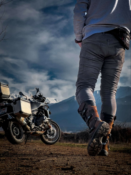 Cizme Moto Adventure Dry Waterproof Brown, 10