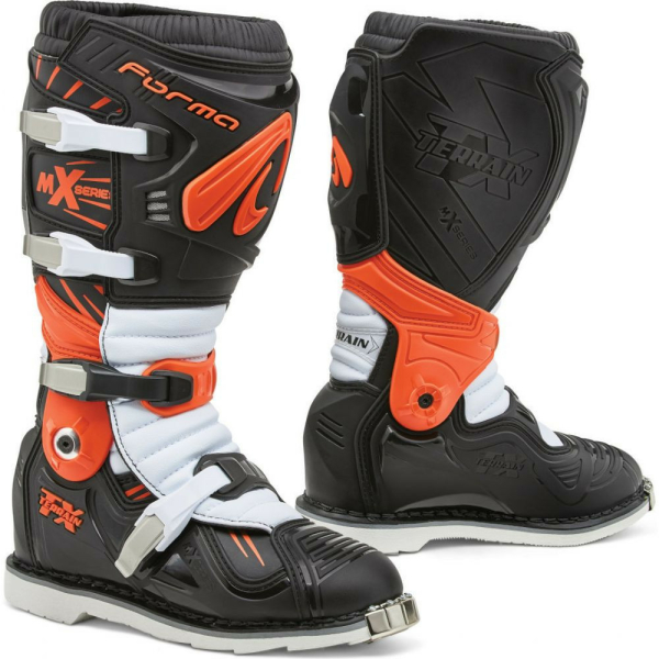 Cizme Moto Terrain TX Black/Orange/White, 2