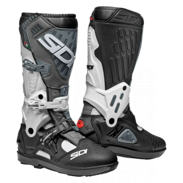 Cizme Moto Atojo SRS White-Black-Grey, 3
