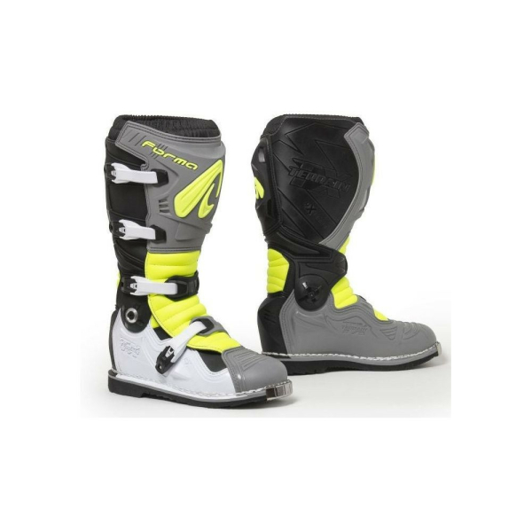 Cizme Enduro Terrain Evolution TX Grey/White/Yellow Fluo, 2