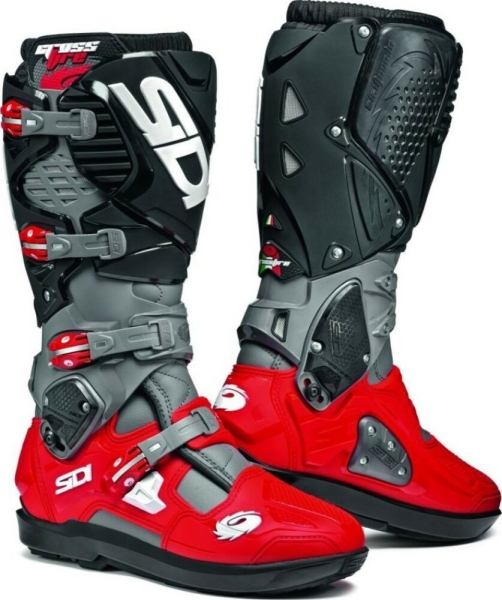 Cizme Moto Enduro Crossfire 3 SRS Grey/Red/Black 23, 2