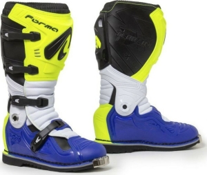 Cizme Moto Enduro Terrain Evolution TX Yellow Fluo White Blue, 5