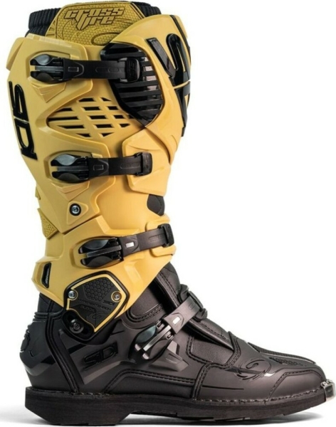 Cizme Moto MX Enduro Crossfire 3 Gold Black 2025, 3