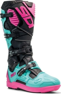 Cizme Moto MX Enduro Crossfire 3 SRS Black Mint Pink 2025, 2
