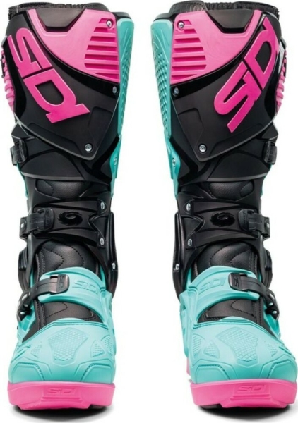 Cizme Moto MX Enduro Crossfire 3 SRS Black Mint Pink 2025, 9