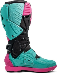 Cizme Moto MX Enduro Crossfire 3 SRS Black Mint Pink 2025, 13