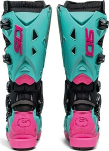 Cizme Moto MX Enduro Crossfire 3 SRS Black Mint Pink 2025, 15