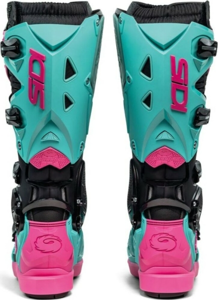 Cizme Moto MX Enduro Crossfire 3 SRS Black Mint Pink 2025, 9