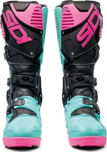 Cizme Moto MX Enduro Crossfire 3 SRS Black Mint Pink 2025, 19