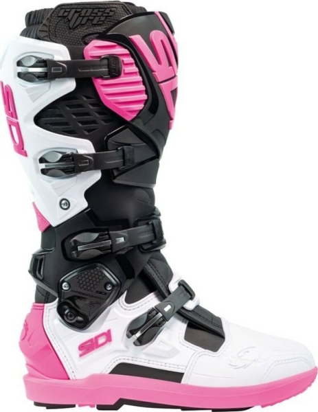 Cizme Moto MX Enduro Crossfire 3 SRS Black White Pink 2025, 12