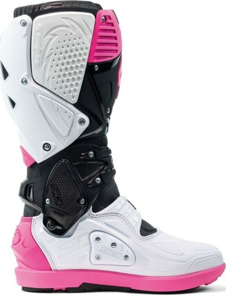 Cizme Moto MX Enduro Crossfire 3 SRS Black White Pink 2025, 8