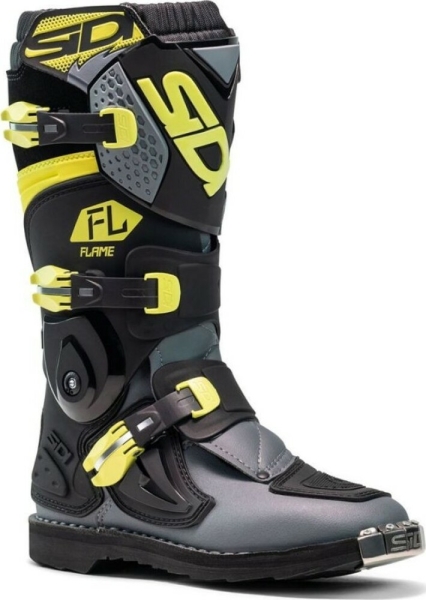 Cizme MX Enduro Copii Flame Black Lime Grey 2025, 3