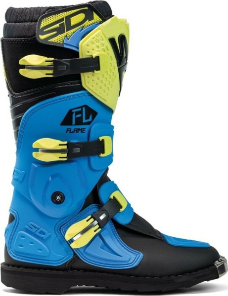 Cizme MX Enduro Copii Flame Light Blue Lime Black 2025, 8