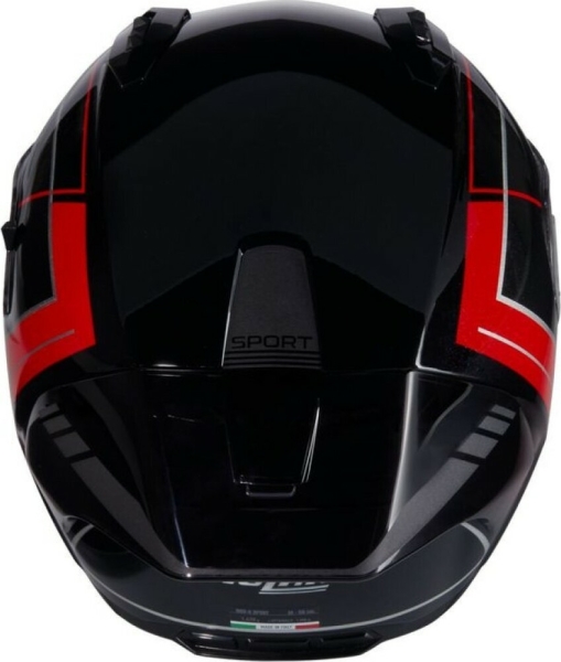 Casca Moto Full-Face N60-6 Sport Mesmerico 342 Black Red Glossy 2025, 9