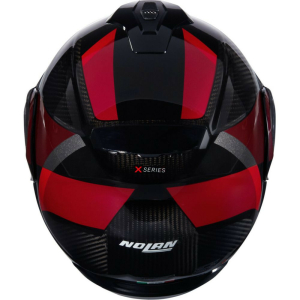 Casca Moto Flip-Up X-1005 Ultra Carbon Sportivo 346 Black Red Glossy 2025, 11
