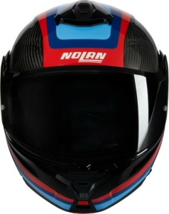 Casca Moto Flip-Up X-1005 Ultra Carbon Gran Tour 348 Black Red Blue 2025, 6