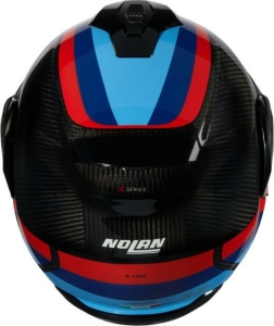 Casca Moto Flip-Up X-1005 Ultra Carbon Gran Tour 348 Black Red Blue 2025, 10
