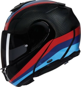 Casca Moto Flip-Up X-1005 Ultra Carbon Gran Tour 348 Black Red Blue 2025, 2