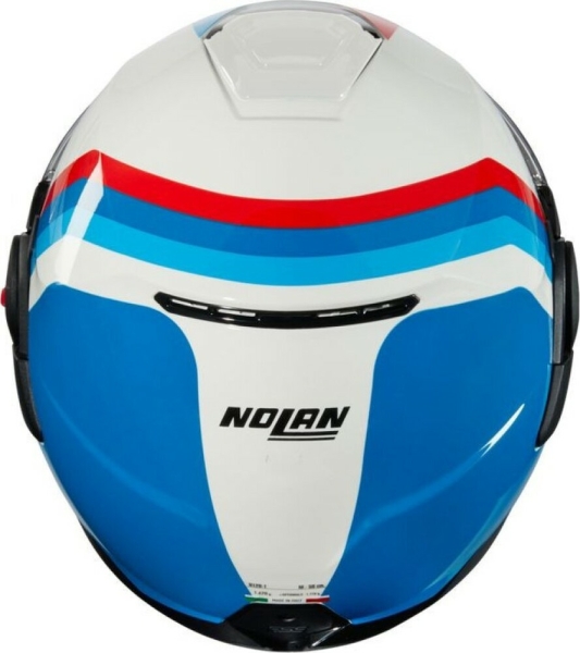 Casca Moto FLIP BACK N120-1 Lineo 347 Blue Red White Glossy 2025, 10