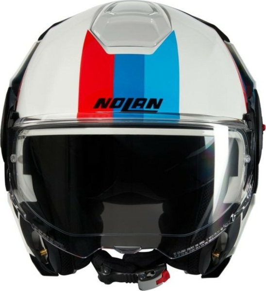 Casca Moto FLIP BACK N120-1 Lineo 347 Blue Red White Glossy 2025, 5