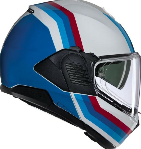 Casca Moto FLIP BACK N120-1 Lineo 347 Blue Red White Glossy 2025, 12