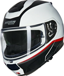 Casca Moto Flip-Up N100-6 Incognito 344 Black White Red 2025, 4