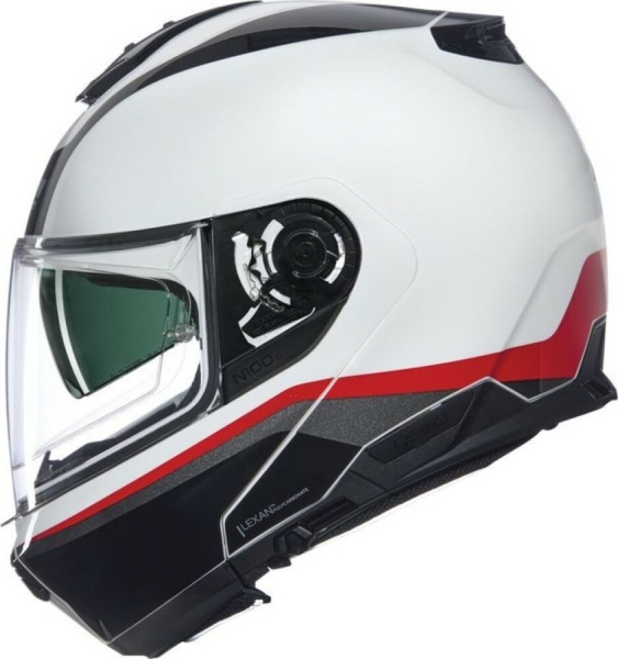Casca Moto Flip-Up N100-6 Incognito 344 Black White Red 2025, 4