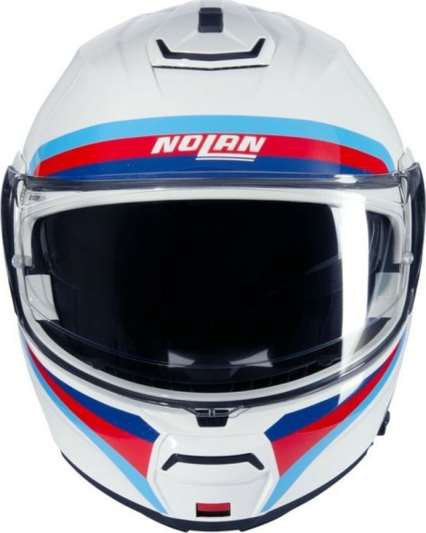Casca Moto Flip-Up N100-6 Assoluto 347 White Red Blue 2025, 4