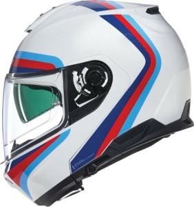 Casca Moto Flip-Up N100-6 Assoluto 347 White Red Blue 2025, 11