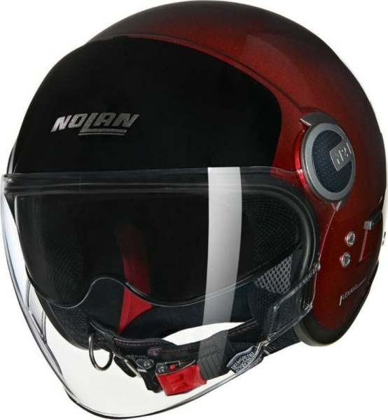Casca Moto Jet N21 Visor 06 Verniciatura Speciale 344 Red Glossy 2025, 10